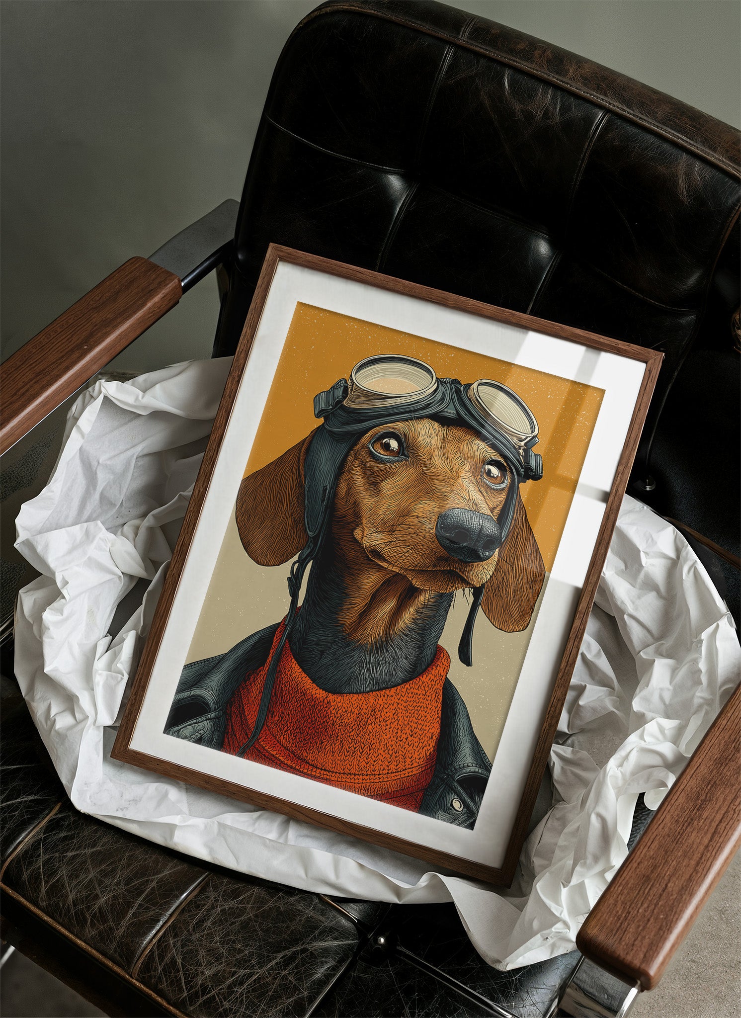 Wide-Eyed Aviator Pup