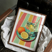 Iced Lemonade, Summer Stripes