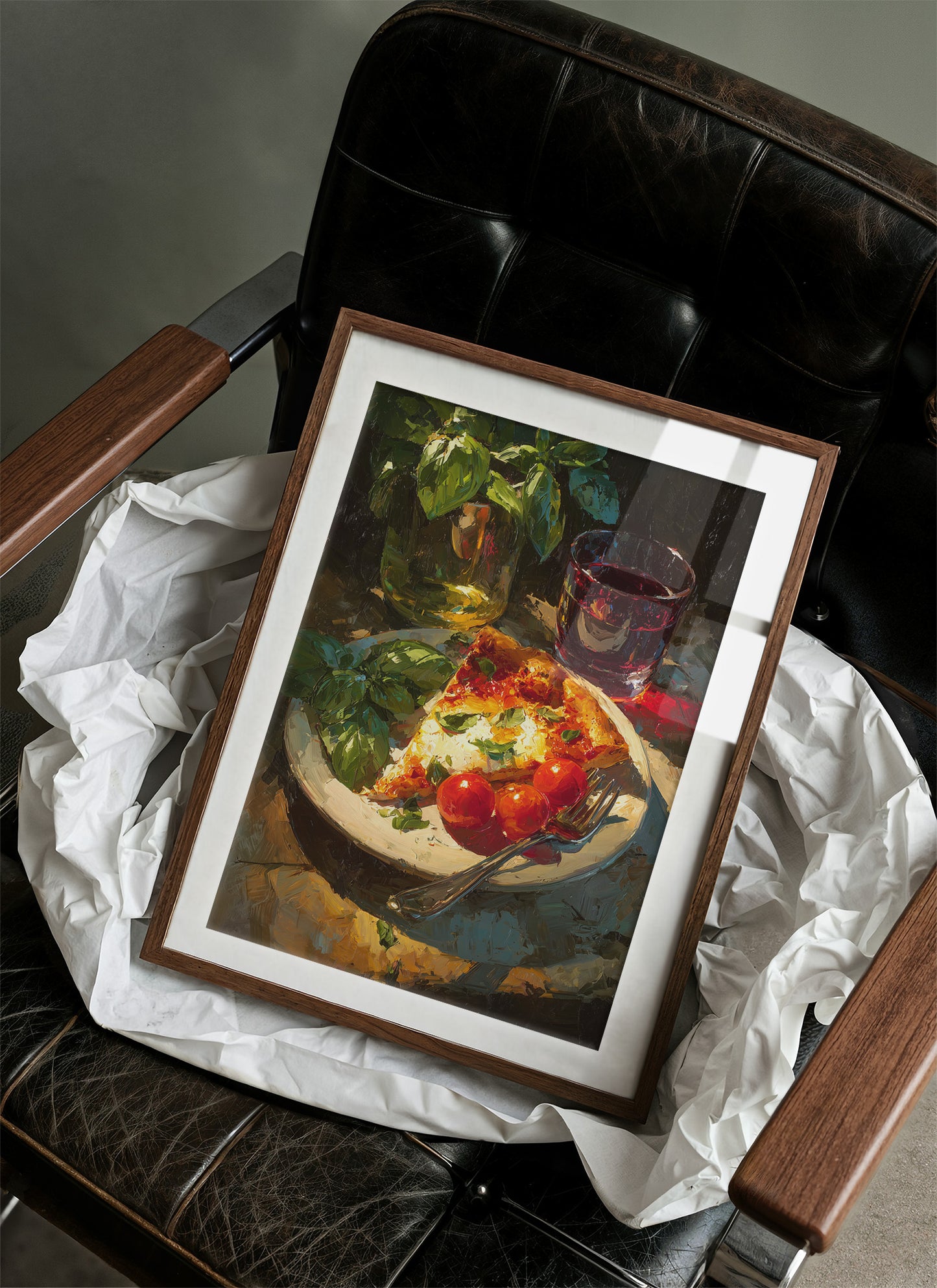 Pizza Slice by Candlelight