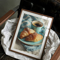 Croissants and Blue Linen
