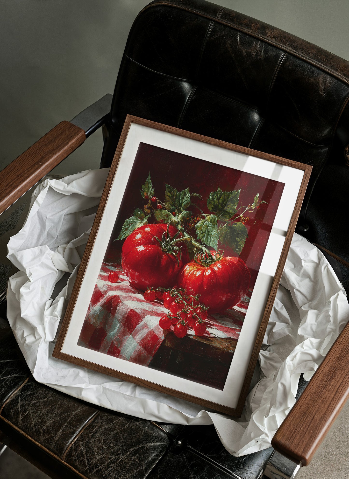 Heirloom Reds on Gingham
