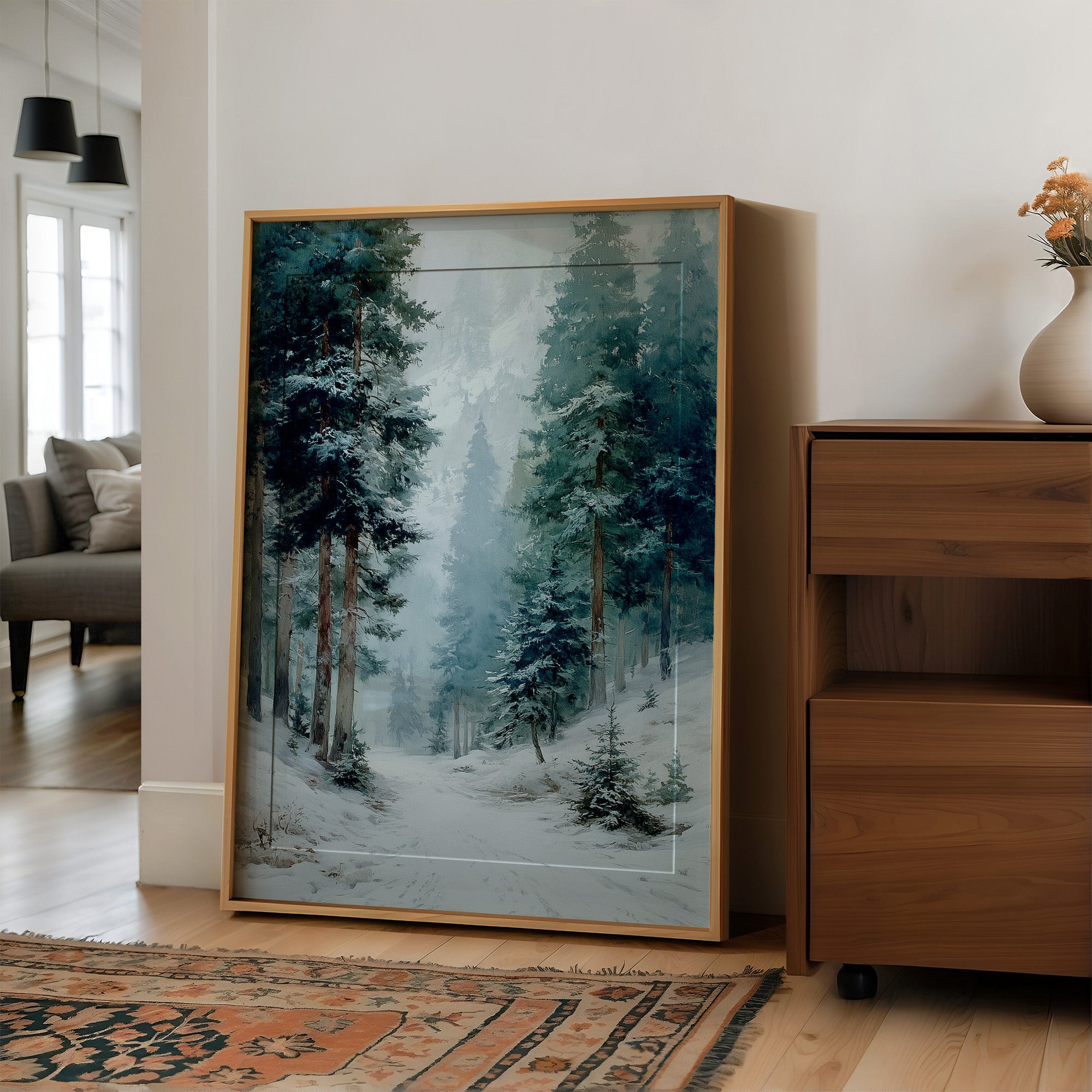 Deep in the Frosted Pines