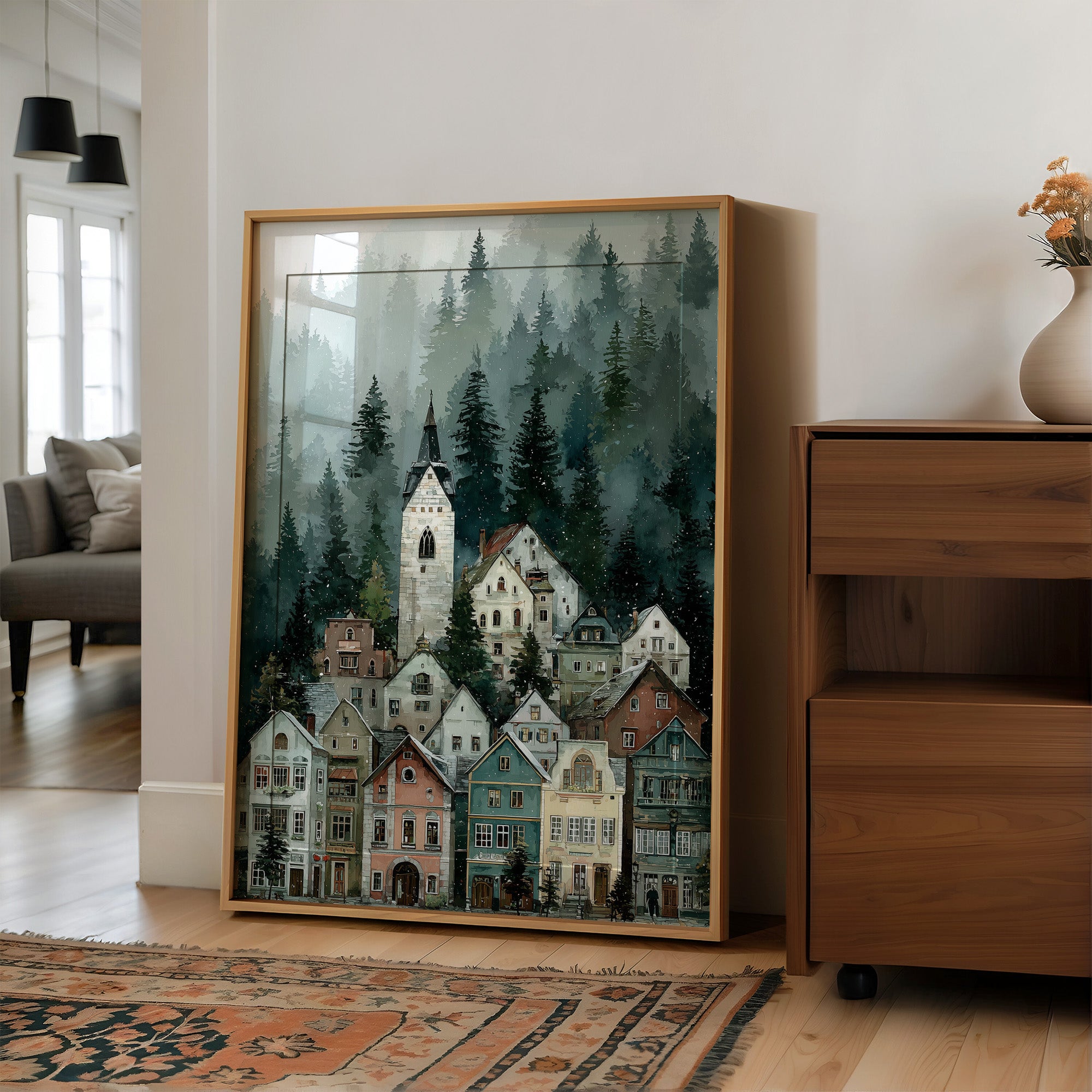 Village Beneath the Pines