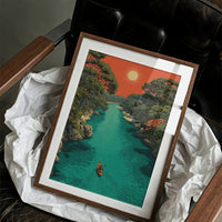 Rowing Toward the Blazing Sun