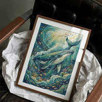 Ocean Giant: Watercolor Humpback Whale Study