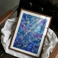 Bait Ball Chase: Watercolor Marlin Study