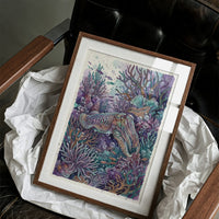 Iridescent Camouflage: Watercolor Cuttlefish Study
