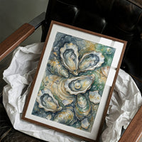Oyster Bed: Watercolor Pearl Study