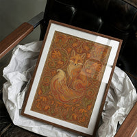Curled Fox: Art Nouveau Pattern Study