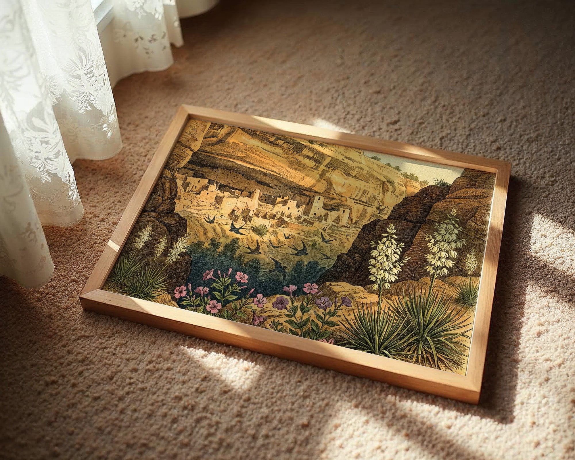 Swallows Over the Cliff Dwelling