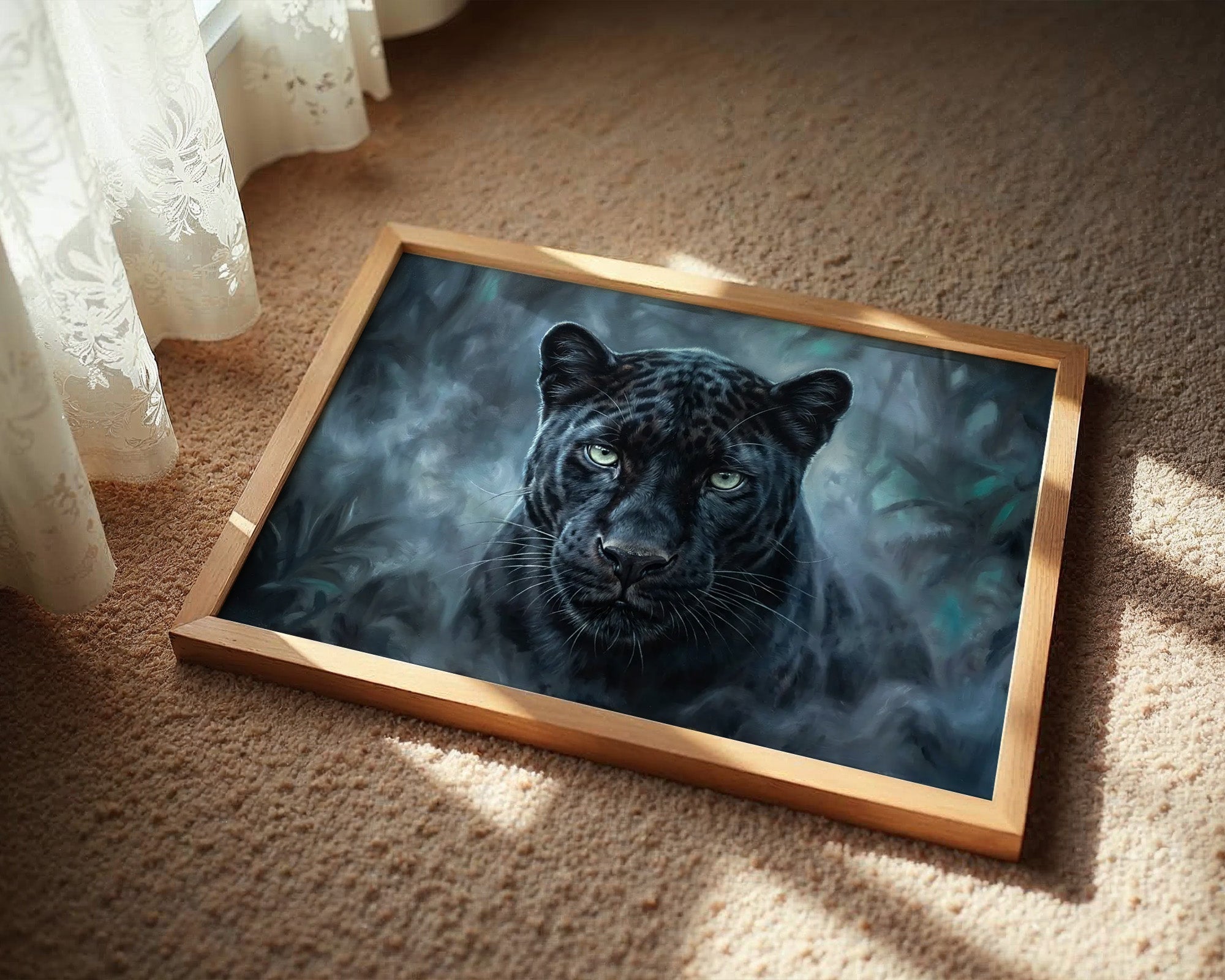 Panther Eyes in the Dark