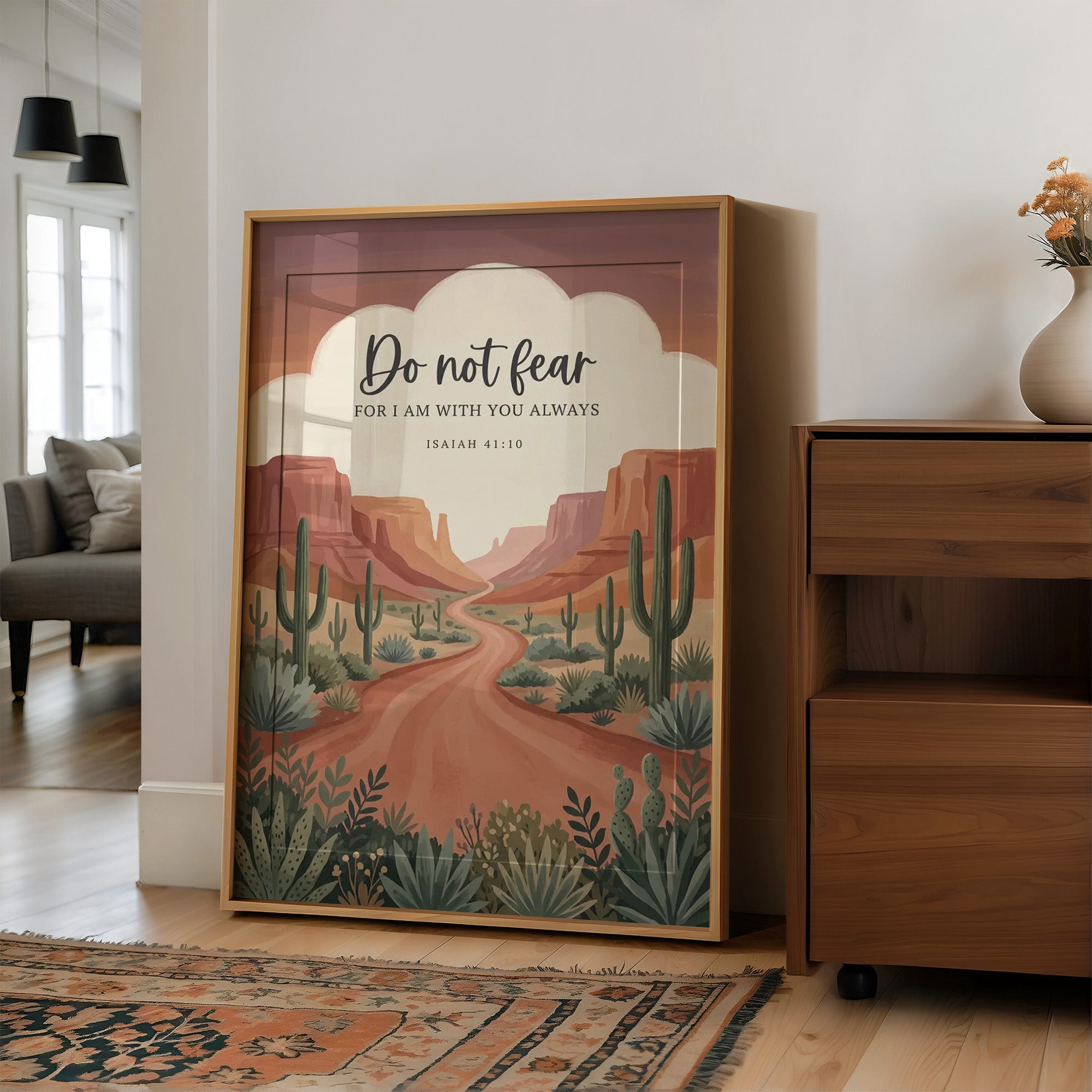 Do Not Fear: Desert Canyon Scripture Print