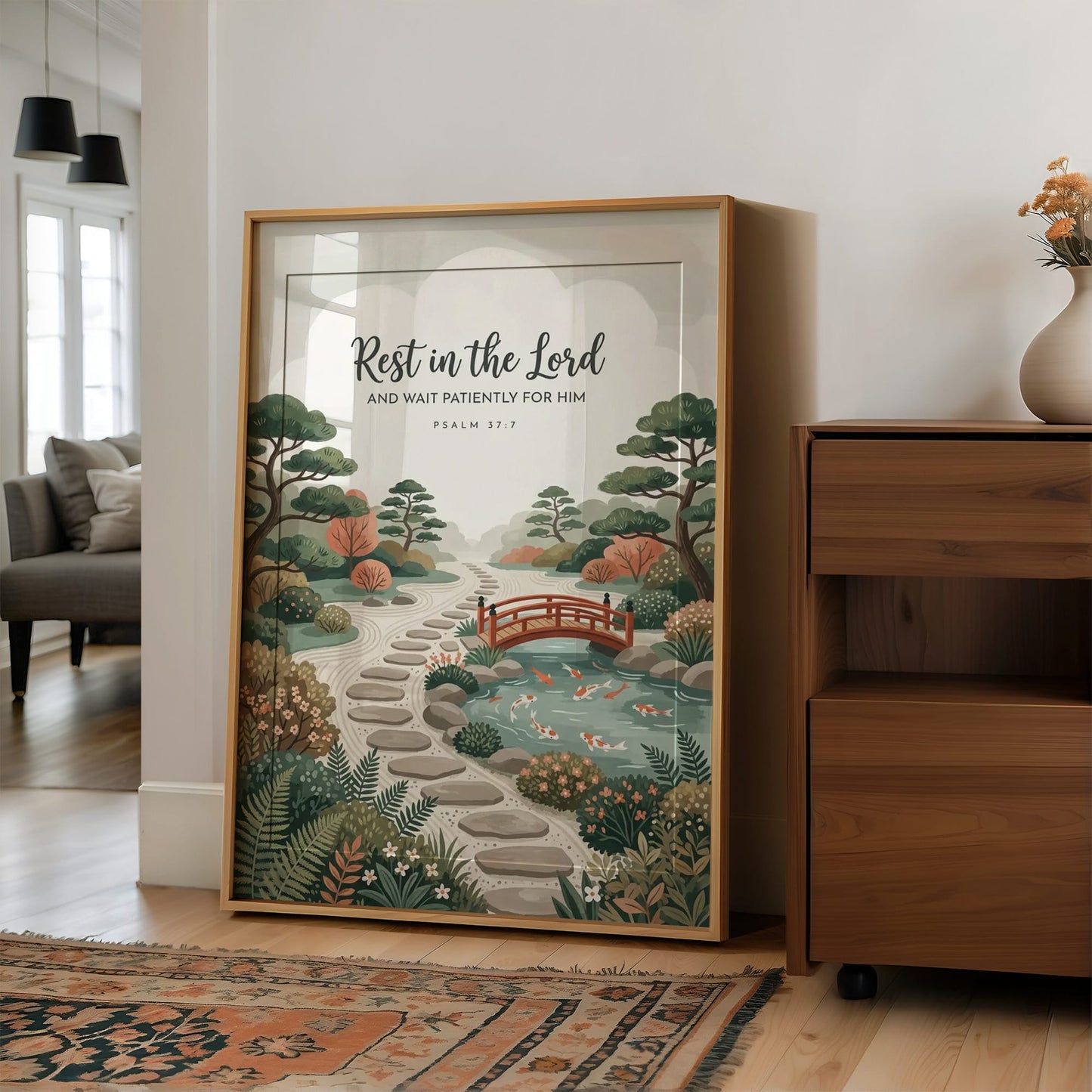 Rest in the Lord: Japanese Zen Garden Bridge