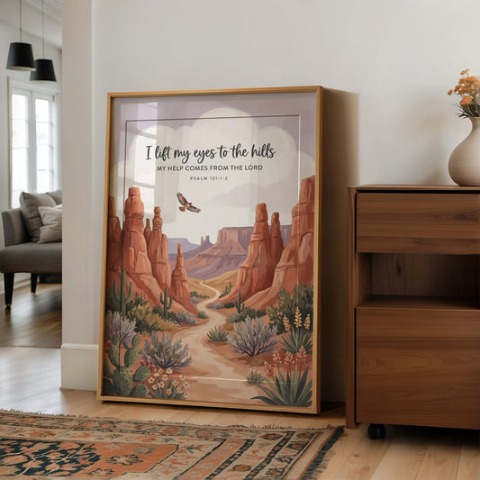I Lift My Eyes to the Hills: Desert Canyon Path