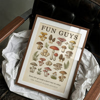 Fun Guys: Vintage Mushroom Chart