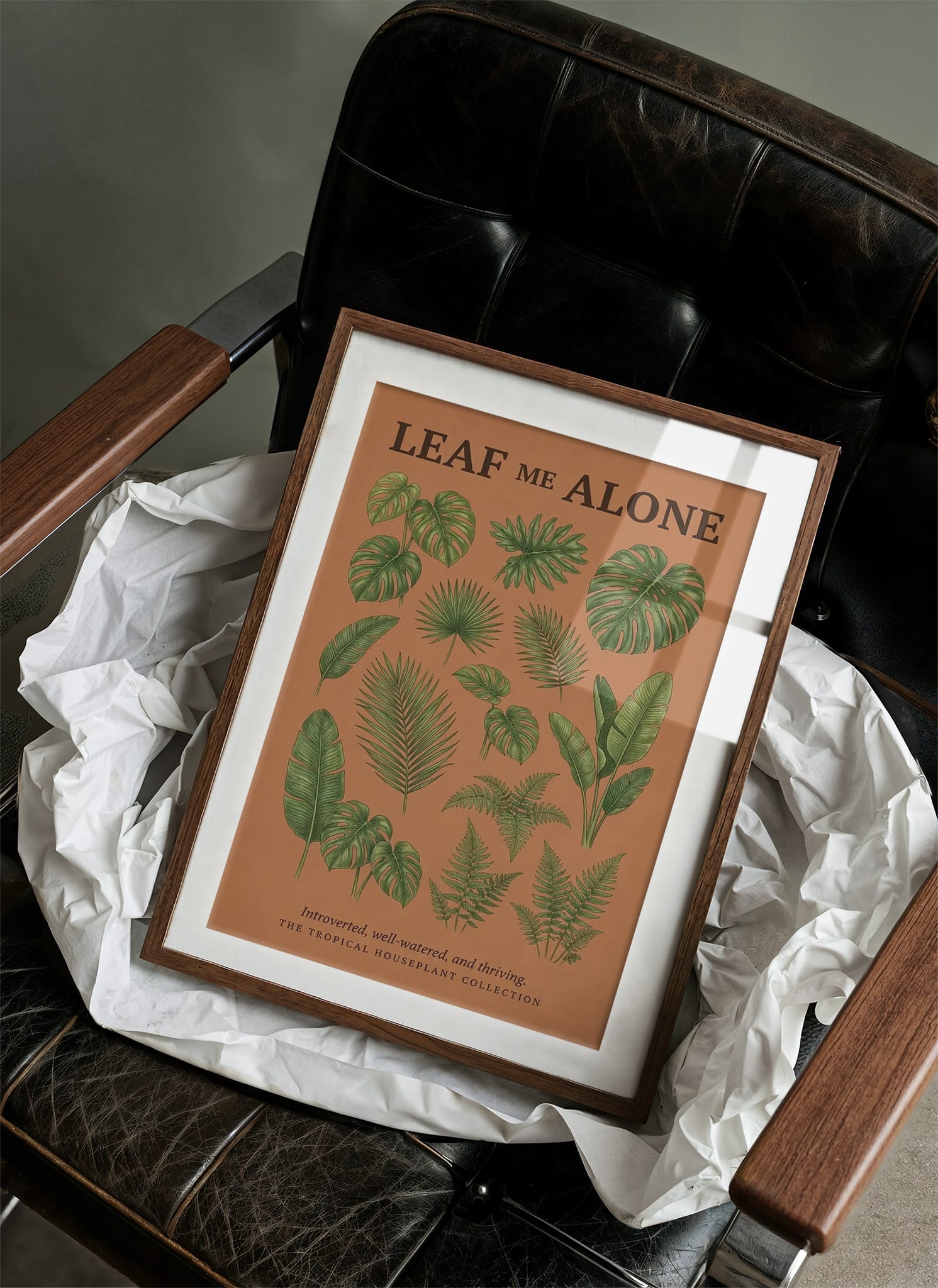 Leaf Me Alone: Vintage Tropical Houseplant Chart