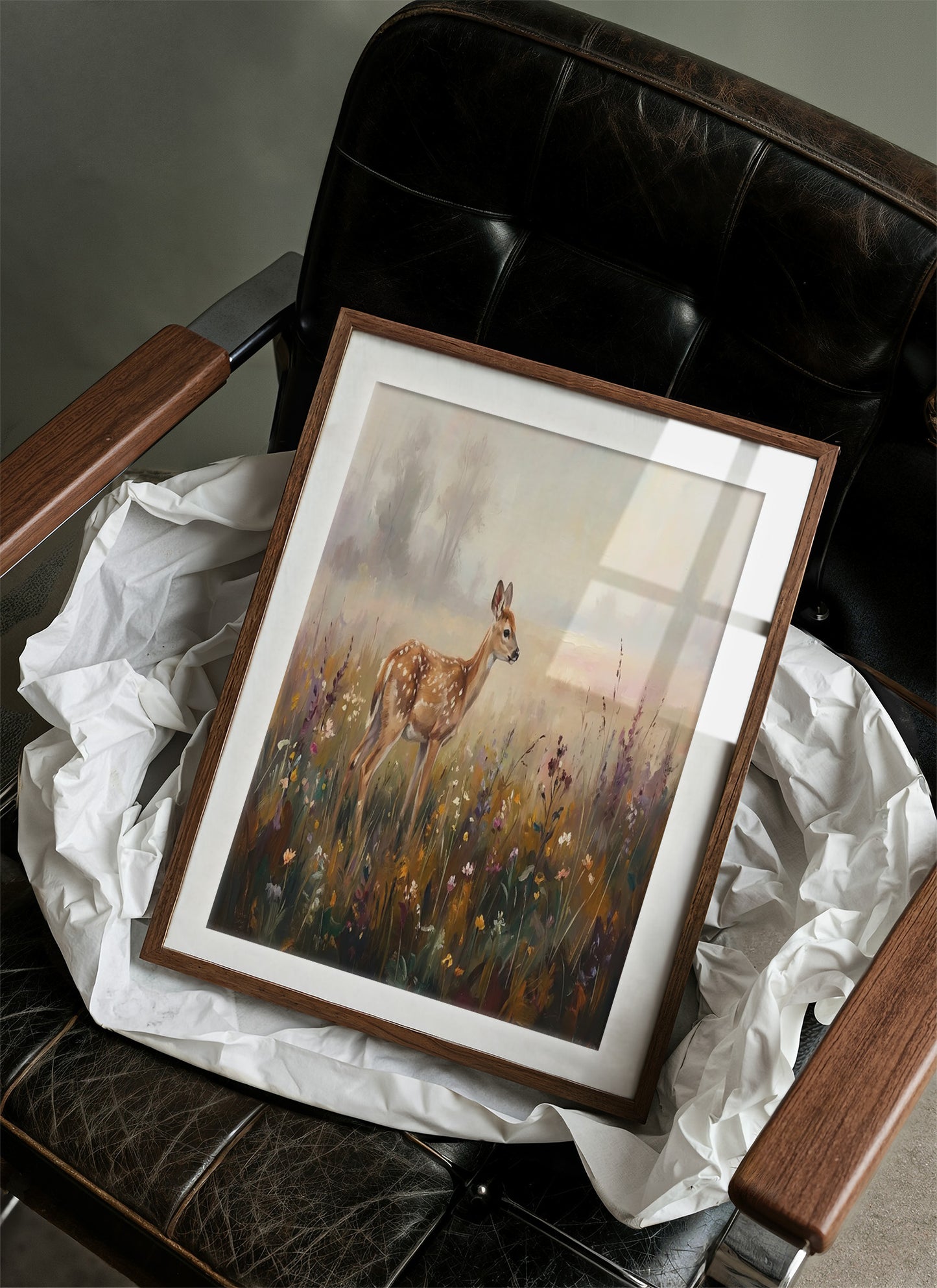 Fawn in the Wildflowers