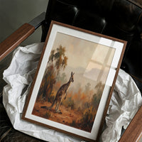 Kangaroo in the Outback Haze