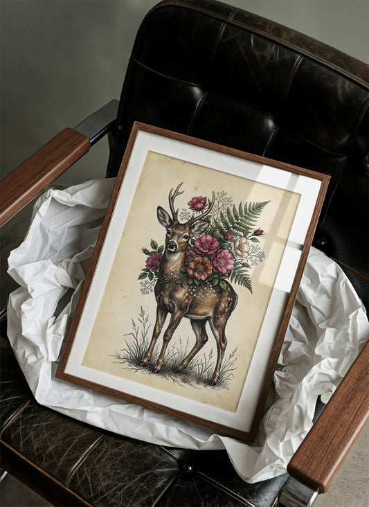 Antlers and Wild Roses