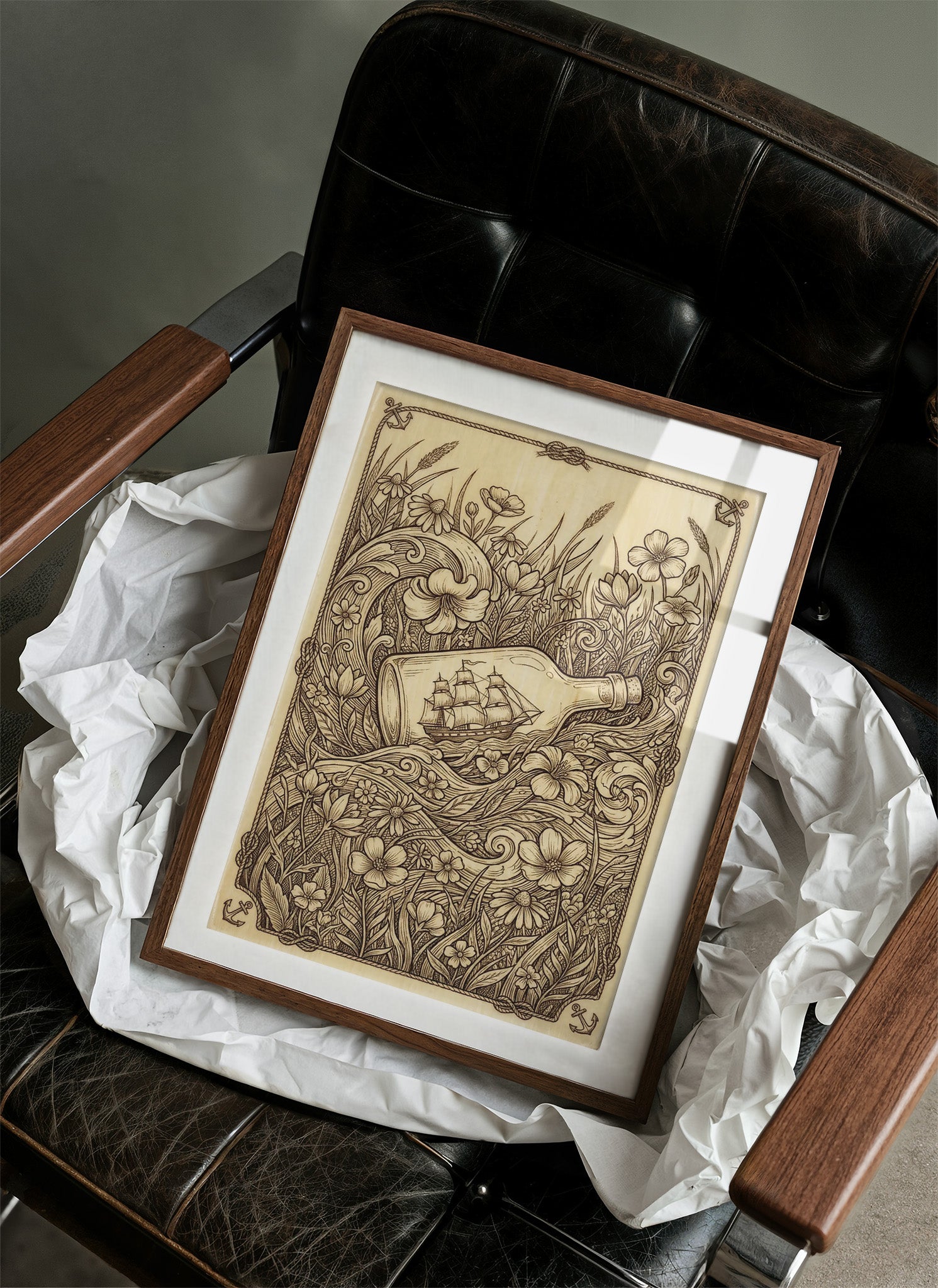 Ship in a Wildflower Sea