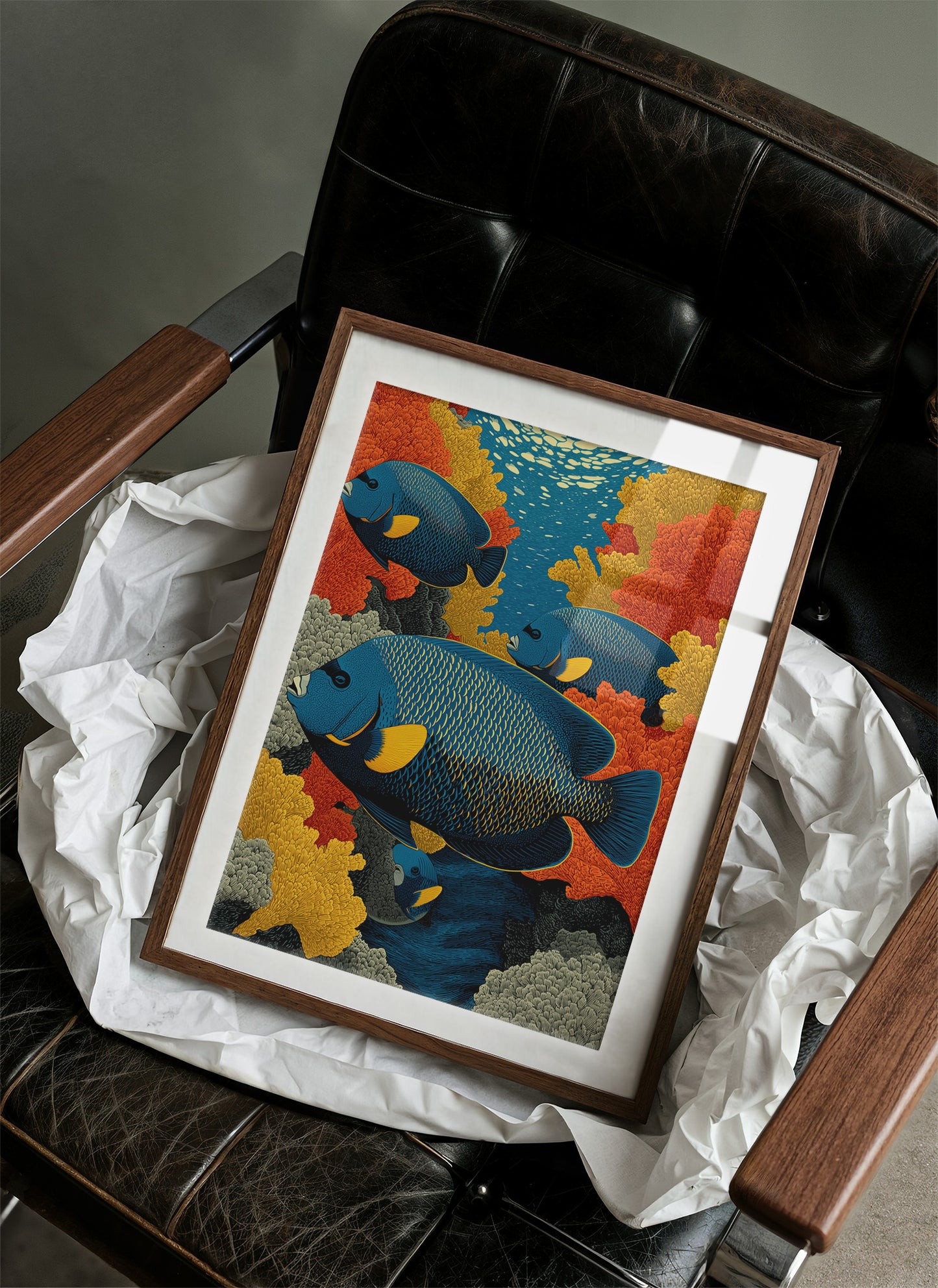 Angelfish Among the Coral