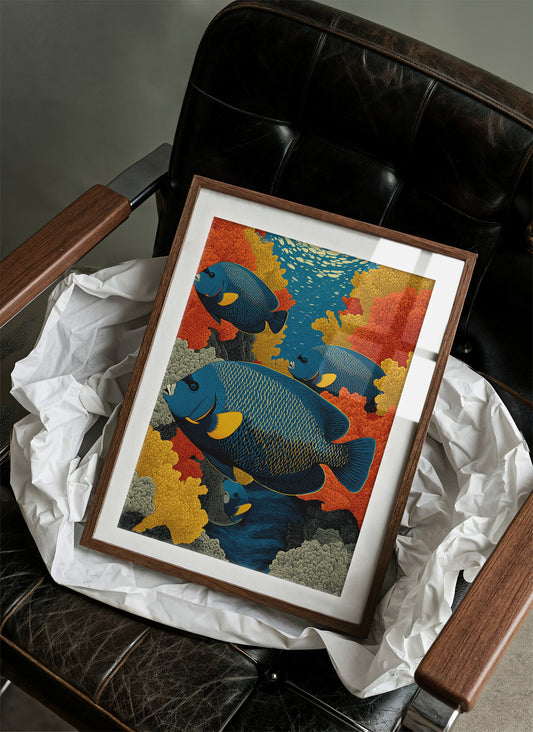 Angelfish Among the Coral