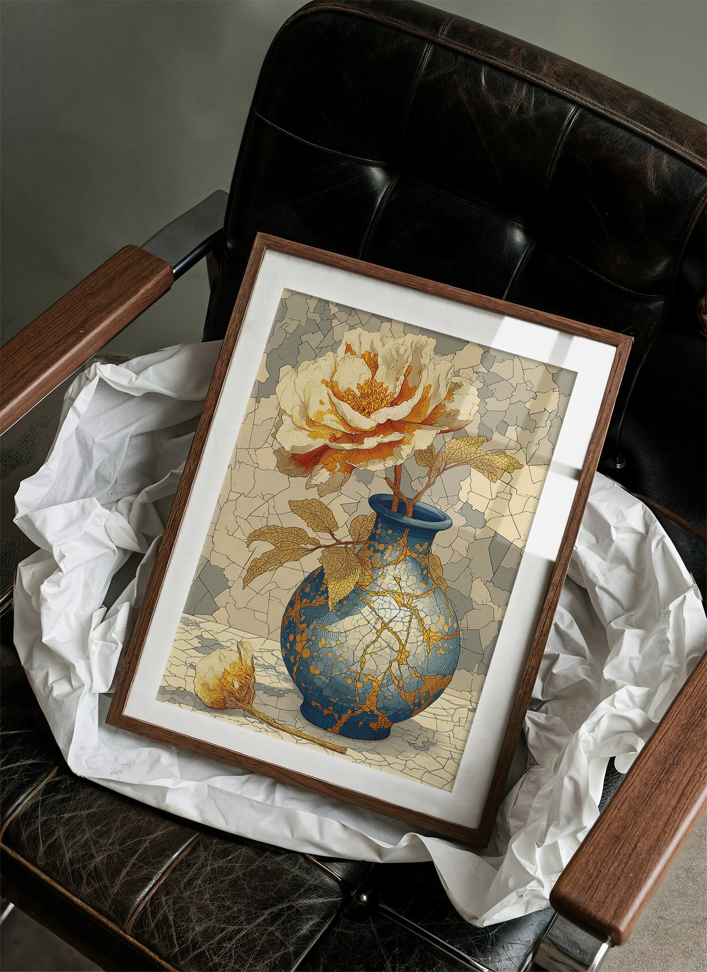 Kintsugi and Peony Bloom