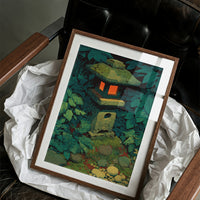 Stone Lantern in the Undergrowth