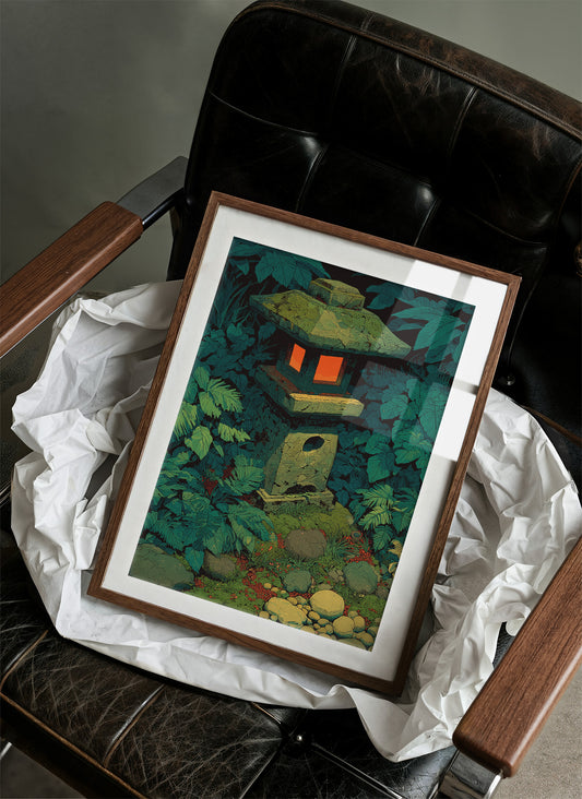 Stone Lantern in the Undergrowth
