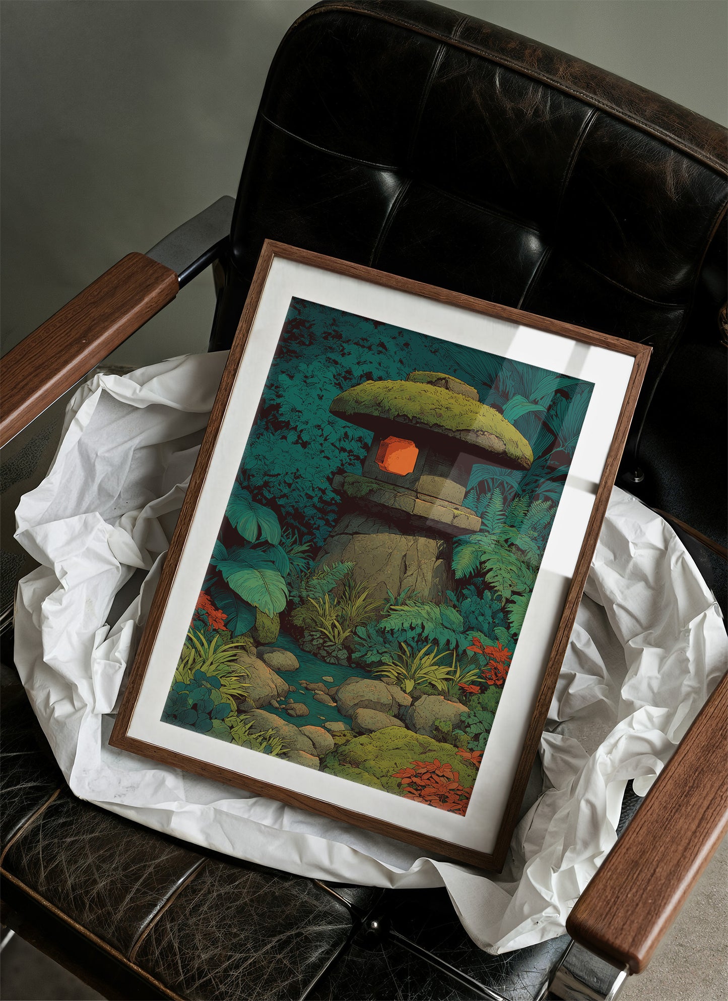 Lantern by the Stream