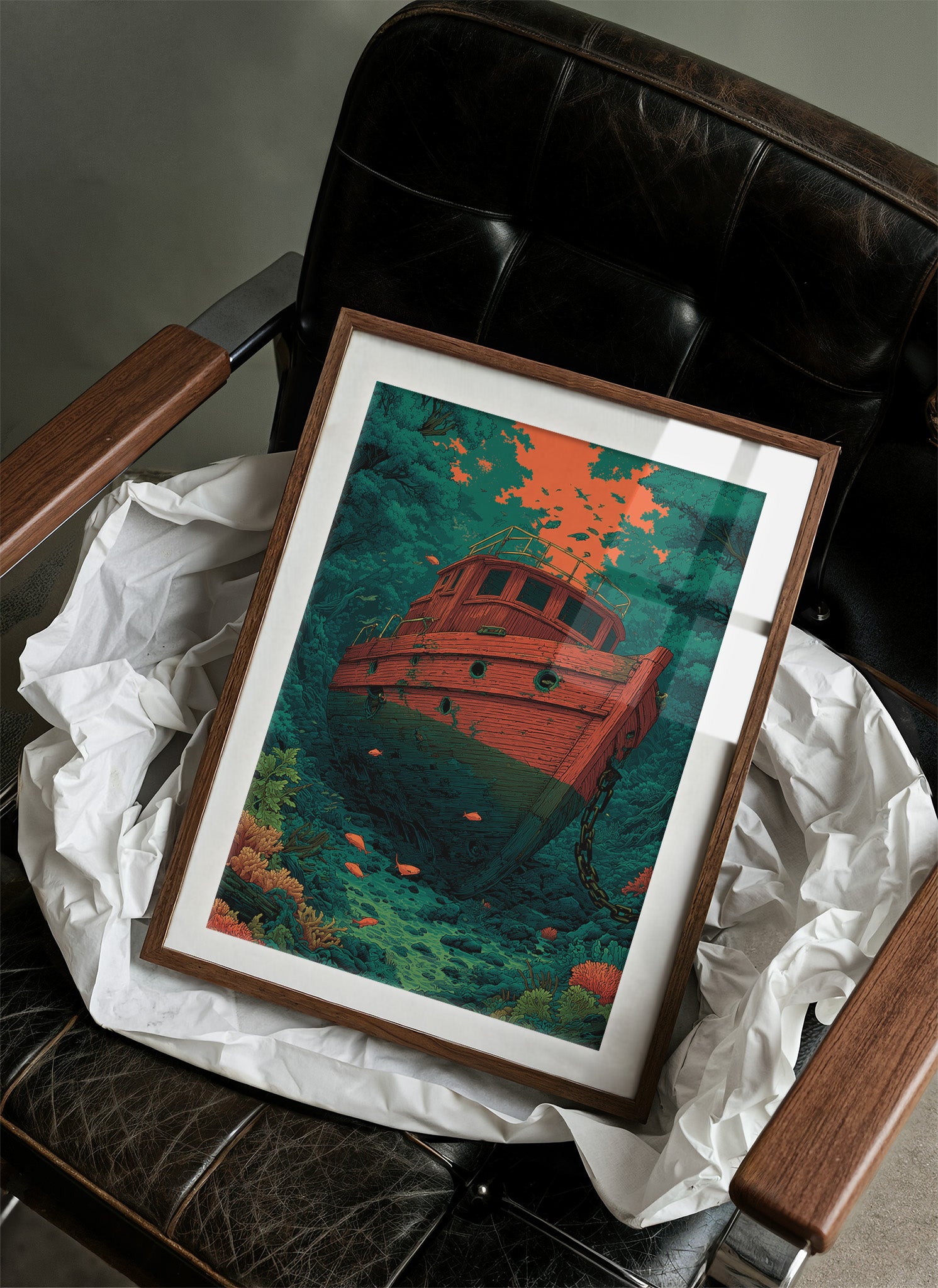 Shipwreck on the Reef Floor