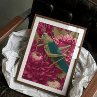 Grasshopper Among Chrysanthemums