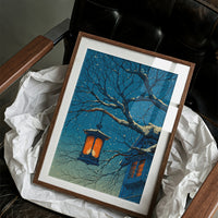 Winter Lantern in the Snow