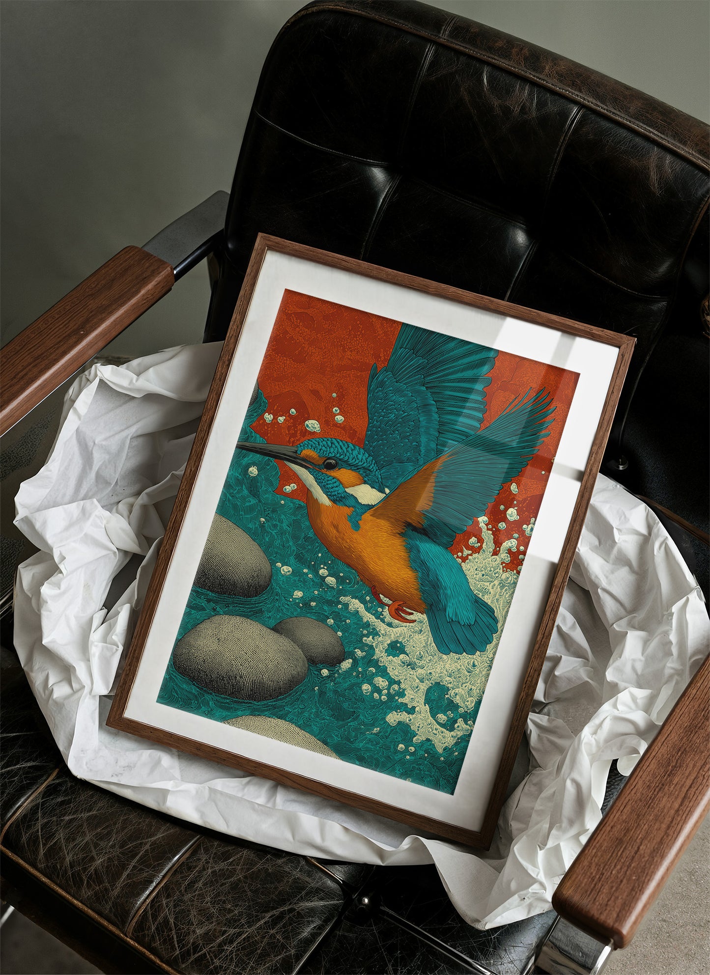 Kingfisher Breaks the Surface