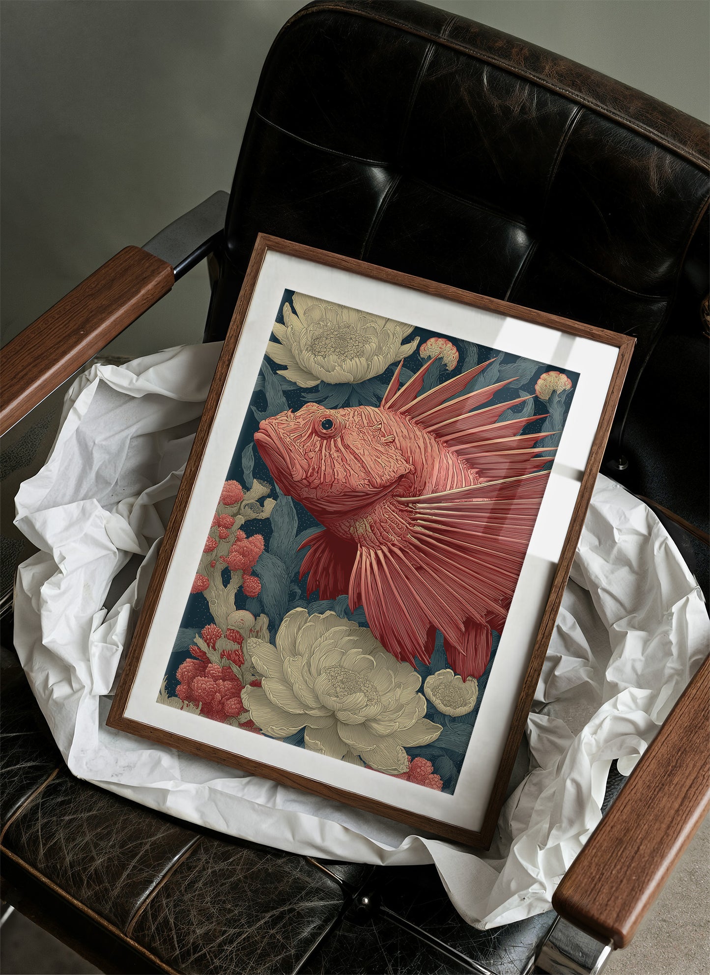 Lionfish Among the Peonies