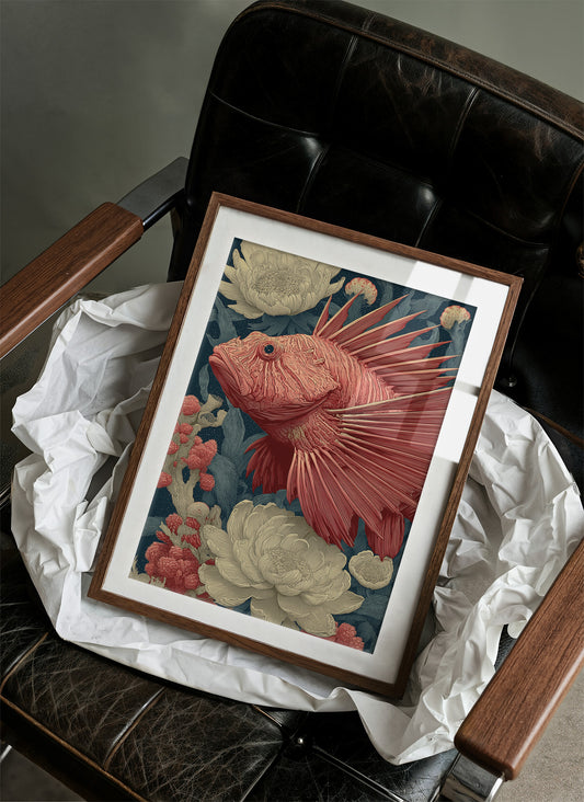 Lionfish Among the Peonies