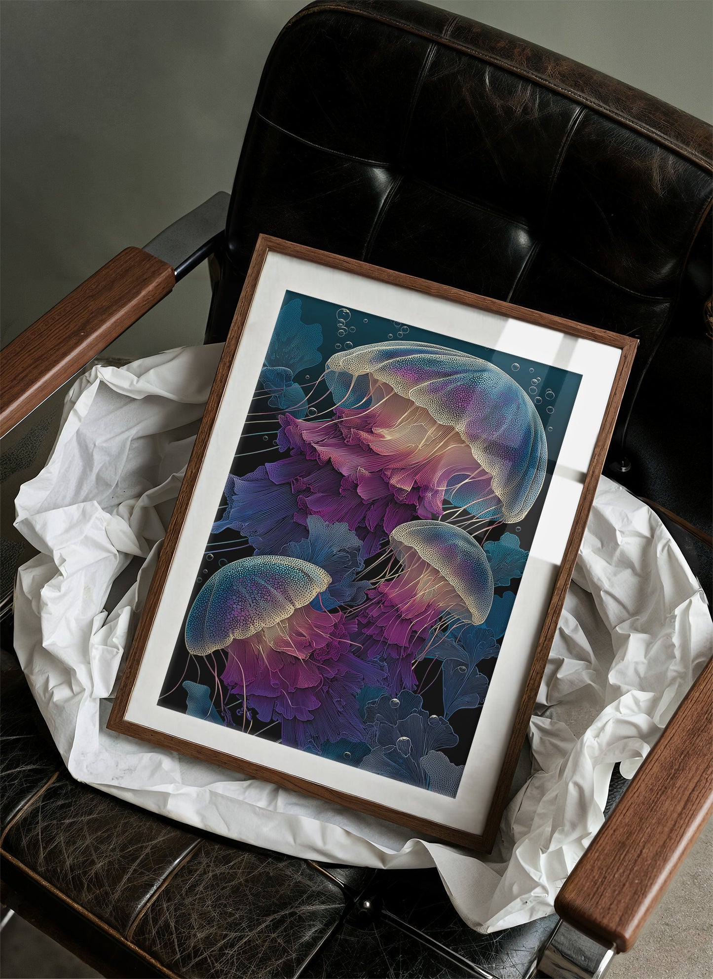 Jellyfish Drift in Deep Violet