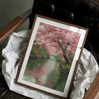 Blossoms Over the Green Canal