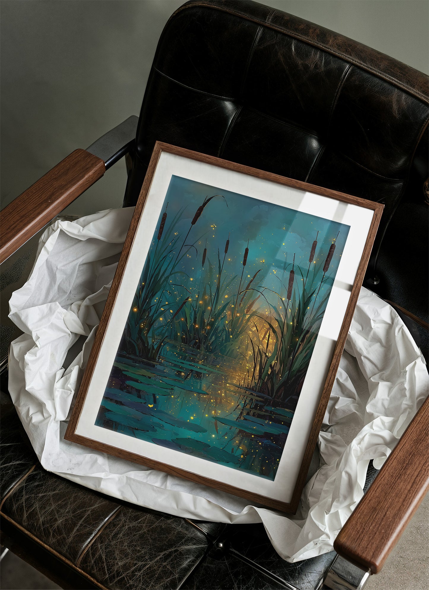 Cattails and Fireflies