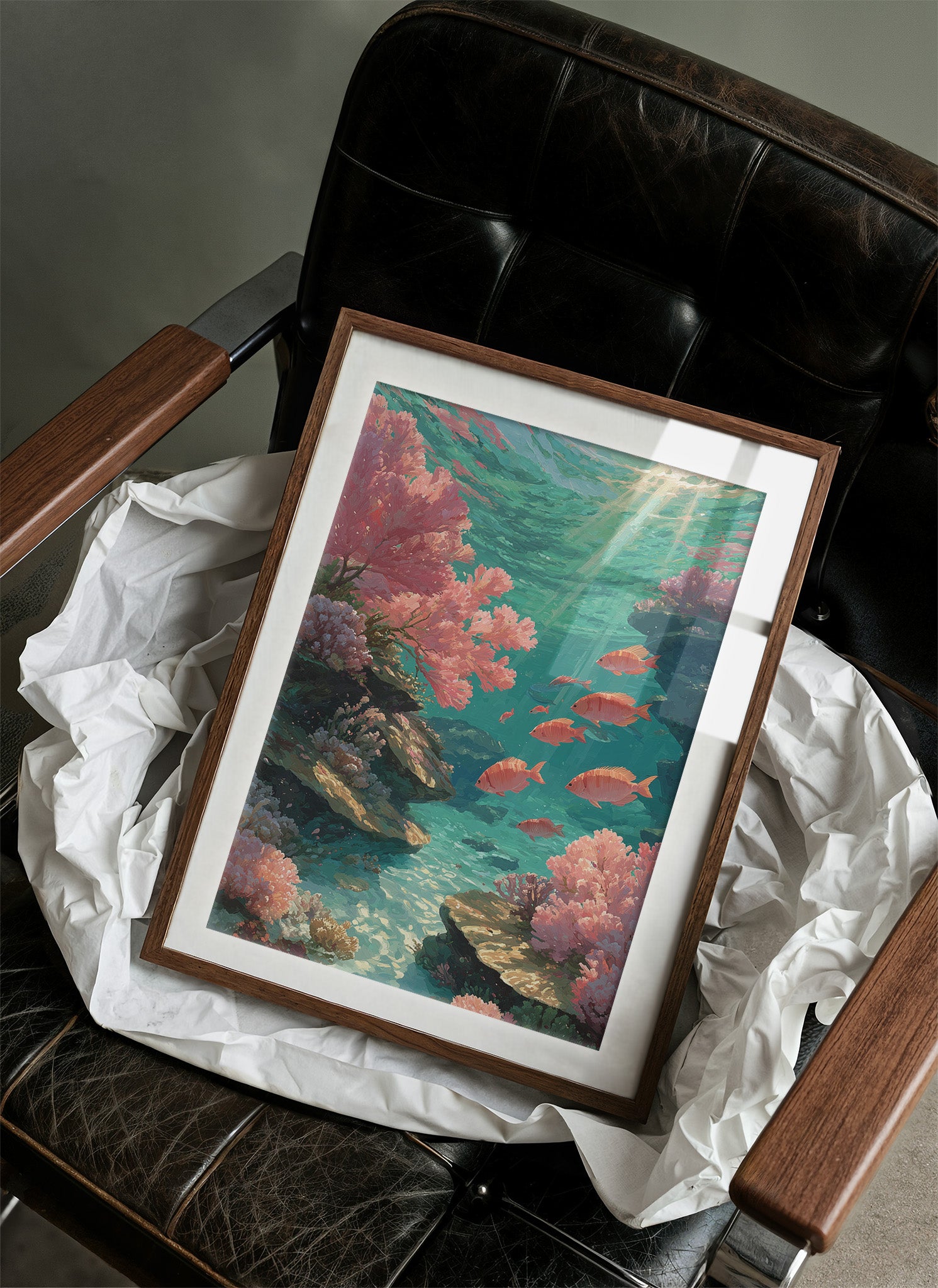 Reef of Sunlit Coral