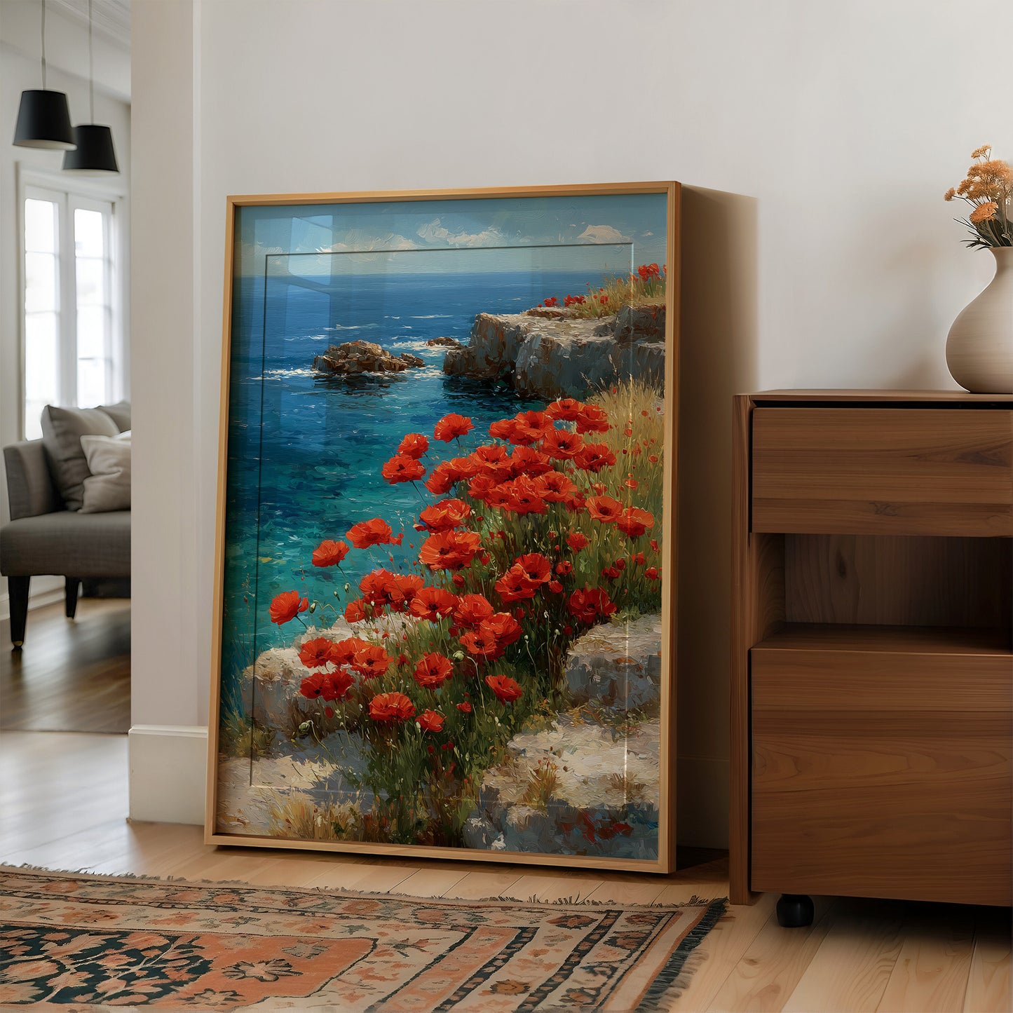 Poppies Above the Sea