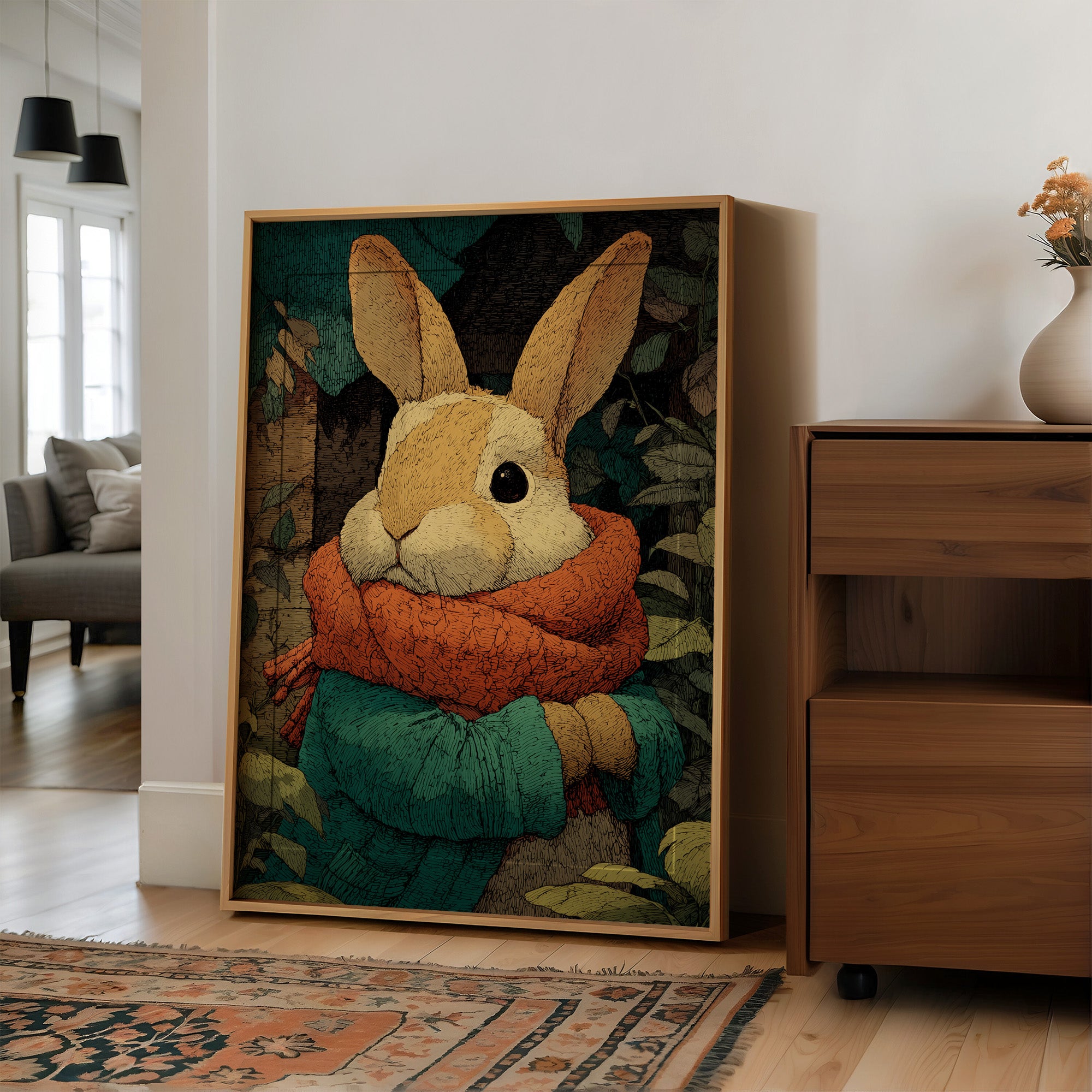 Bundled Up Bunny