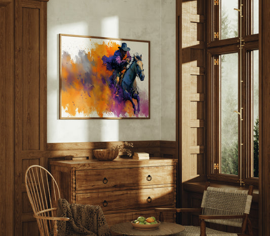 Cowboy in Full Color Burst