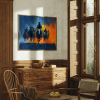 Cattle Drive Through Fire