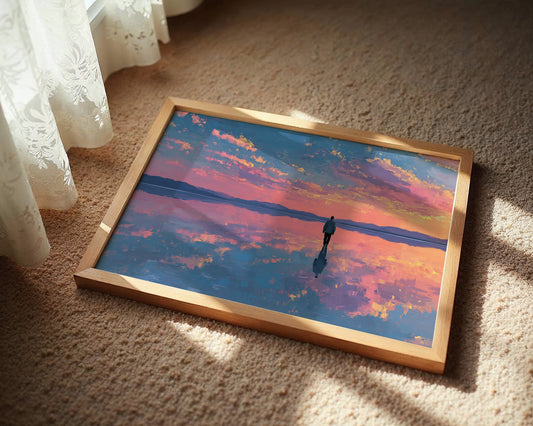 Alone on the Mirror Flat