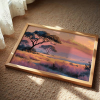 Savanna at Golden Dusk