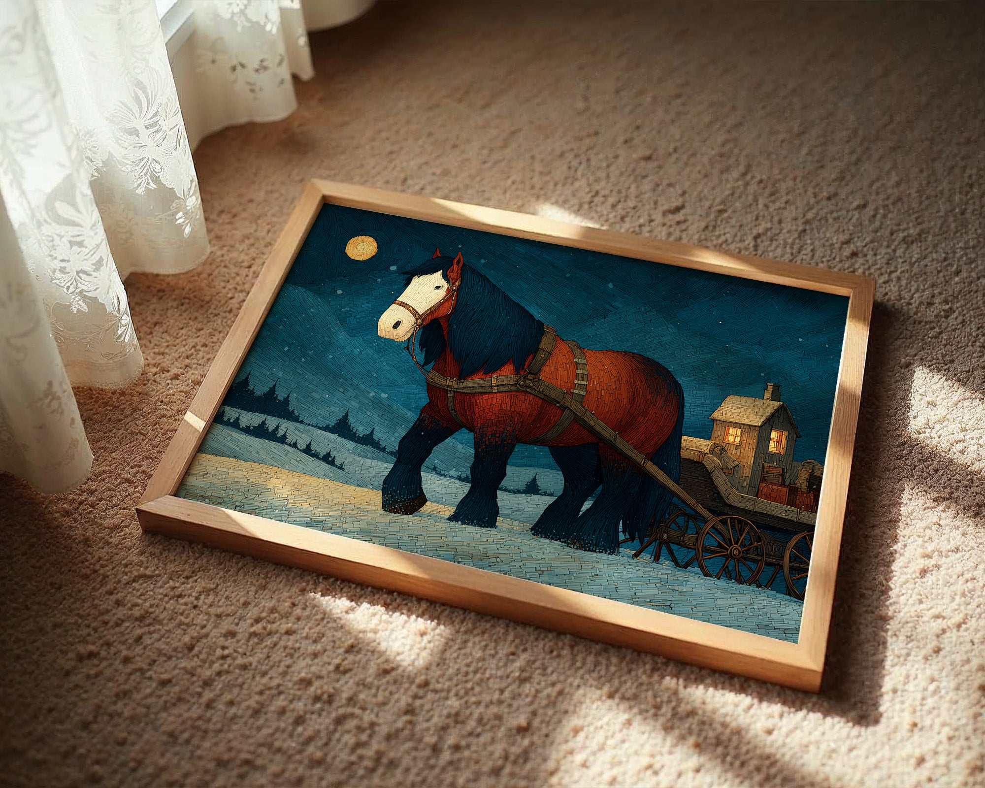 The Cart Horse's Moonlit Walk