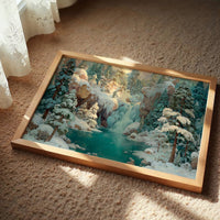 Frozen Falls in the Pines