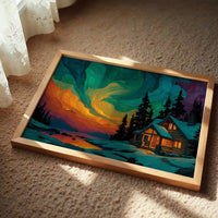 Cabin Beneath the Aurora