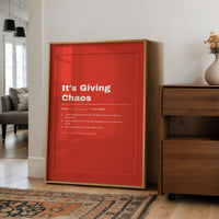 It's Giving Chaos